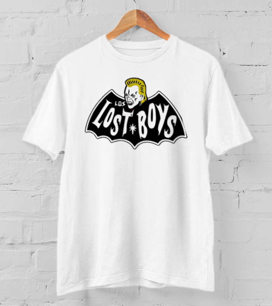 Lost Boys Vampire Theme With Bat And Blonde T-Shirt