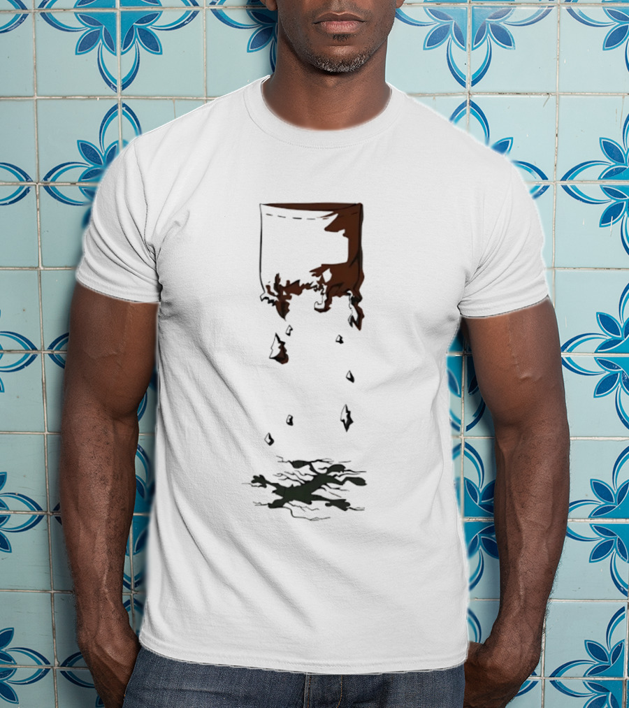 Calvin Falling From Pocket Parody Style Bill Watterson T-Shirt