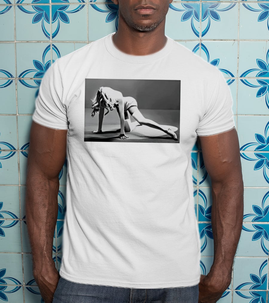 Marilyn Monroe Iconic Glamour Black And White Pose T-Shirt
