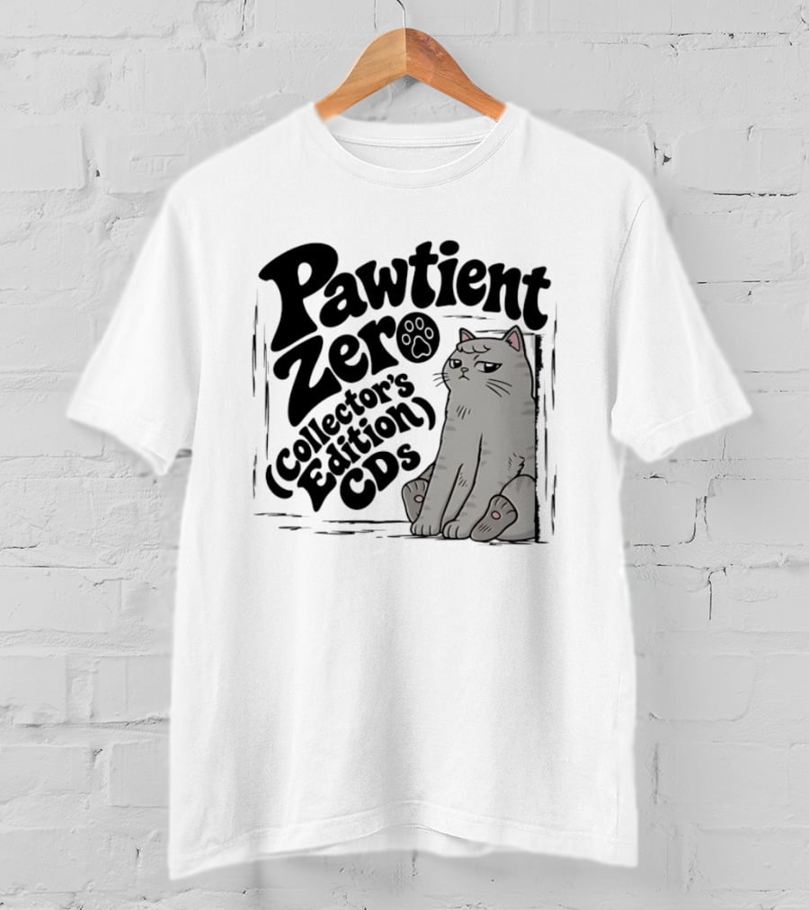 Pawtient Zero Collectors Edition CDs Cat T-Shirt