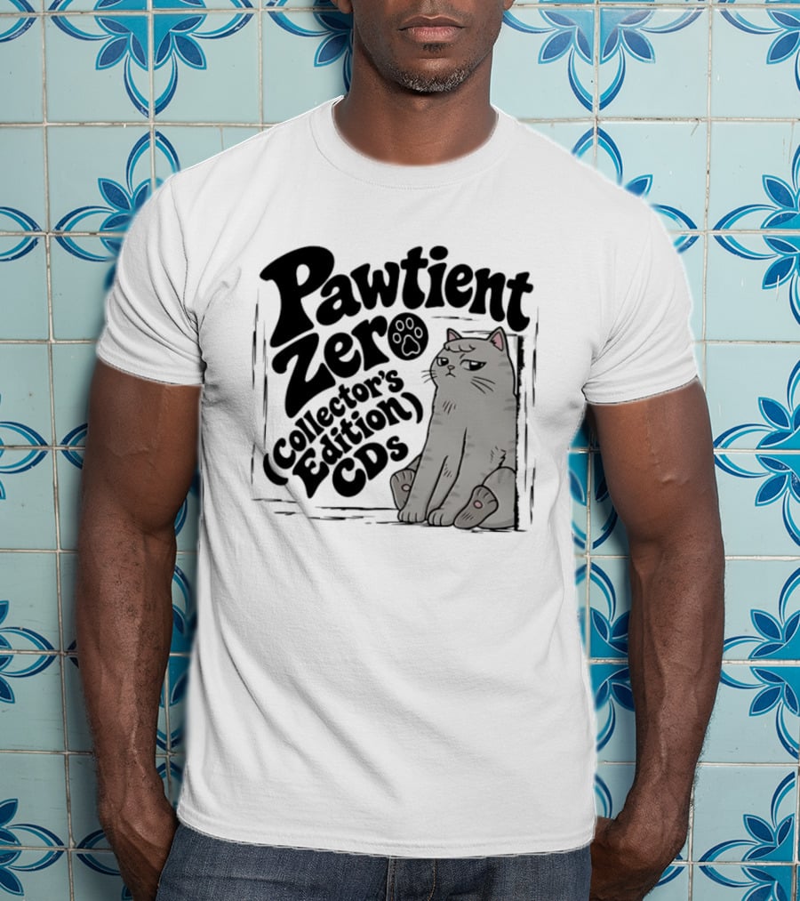 Pawtient Zero Collectors Edition CDs Cat T-Shirt