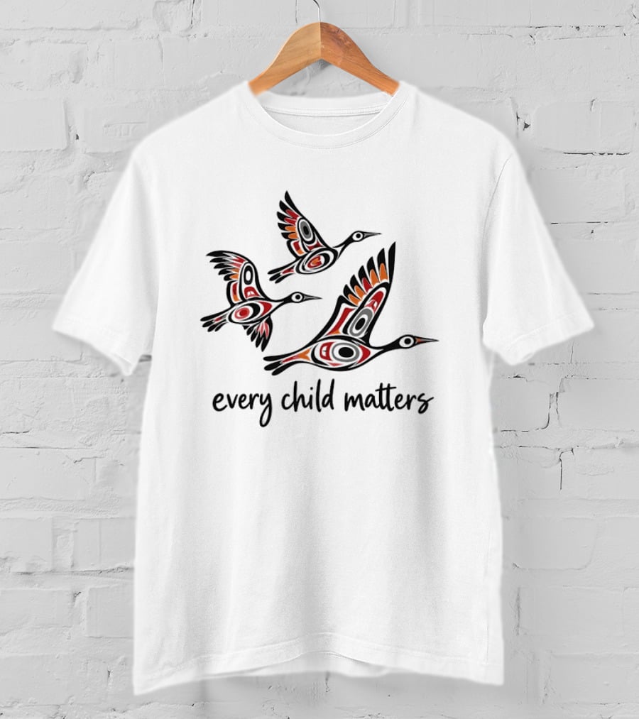 Every Child Matters Indigenous Bird Symbolism T-Shirt