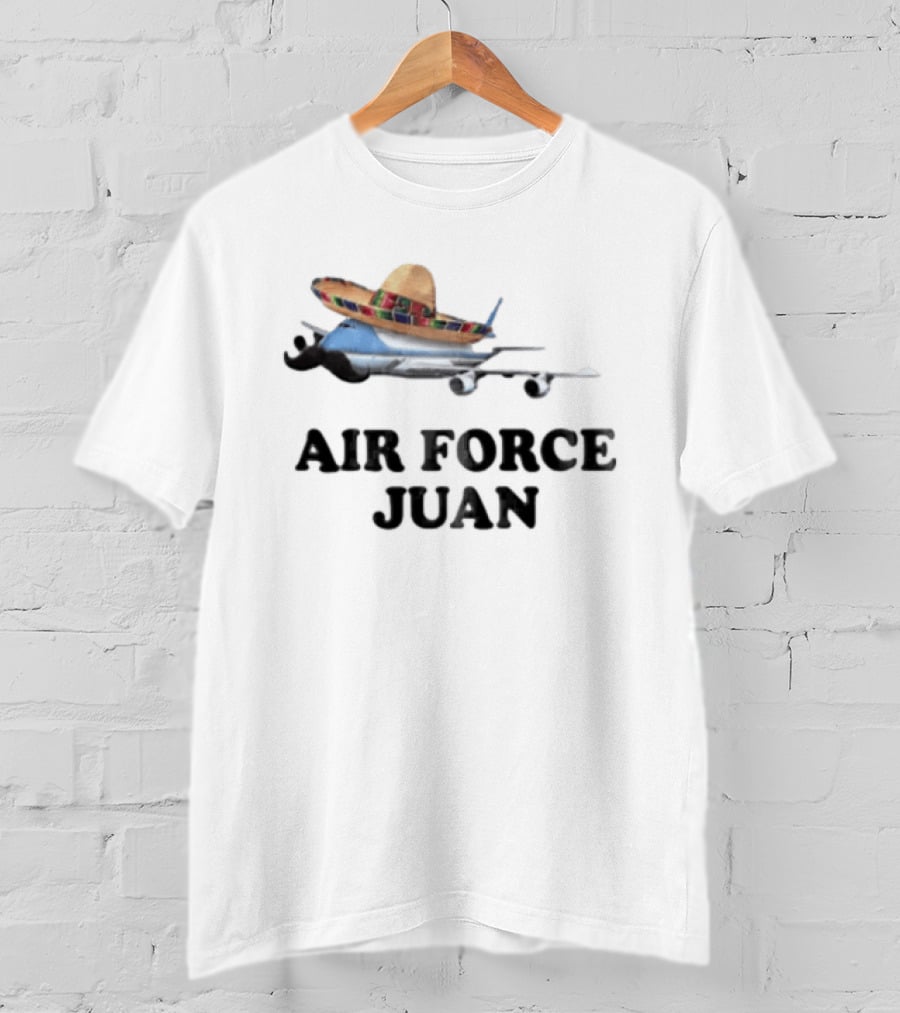 Phantoms Coby San Juan Airplane Sombrero Mustache Air Force Juan T-Shirt