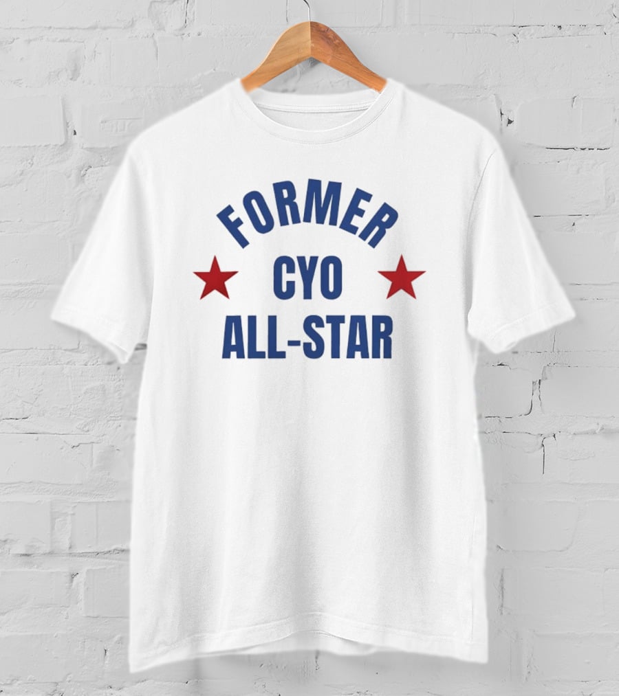 Former CYO All Star Youth Sports Basketball Two Red Stars T-Shirt