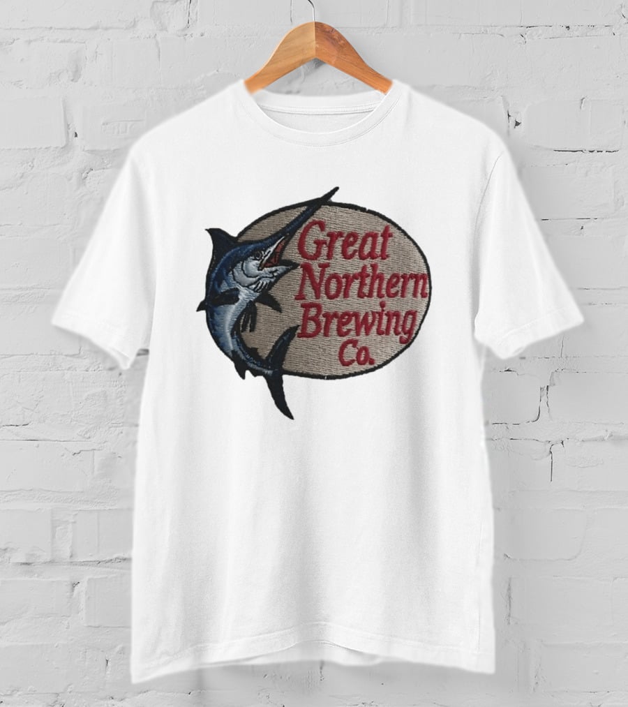 Great Northern Brewing Co Marlin Embroidery T-Shirt