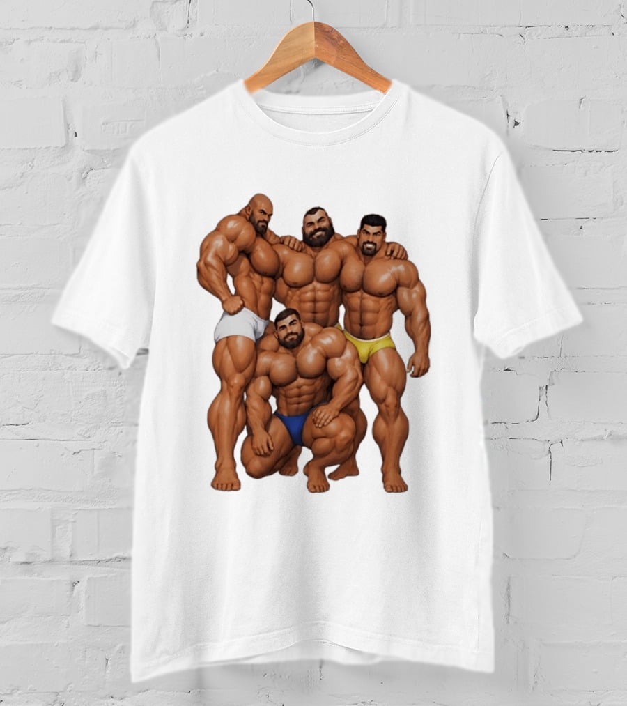 Group Of Muscular Bodybuilders Bodybuilding Fitness Champions T-Shirt