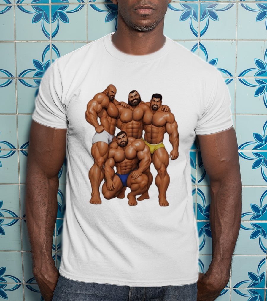 Group Of Muscular Bodybuilders Bodybuilding Fitness Champions T-Shirt