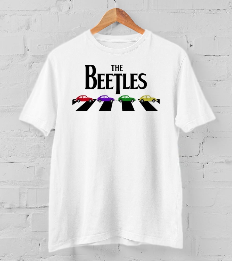 The Beetles VW Bug Colorful Volkswagen Cars Abbey Road T-Shirt