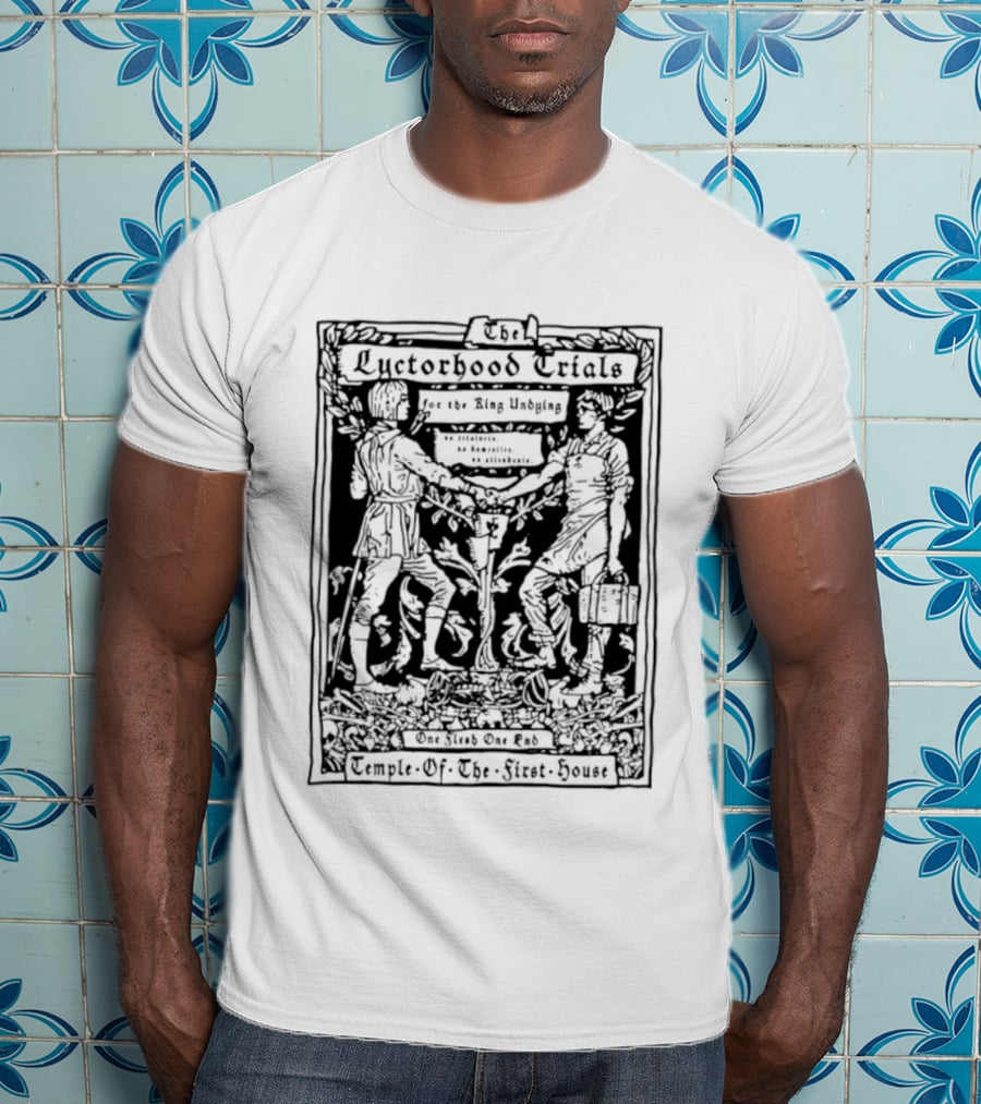 The Lyctorhood Trials Ring Undying One Flesh One End Temple Of The Ninth House Collection T-Shirt