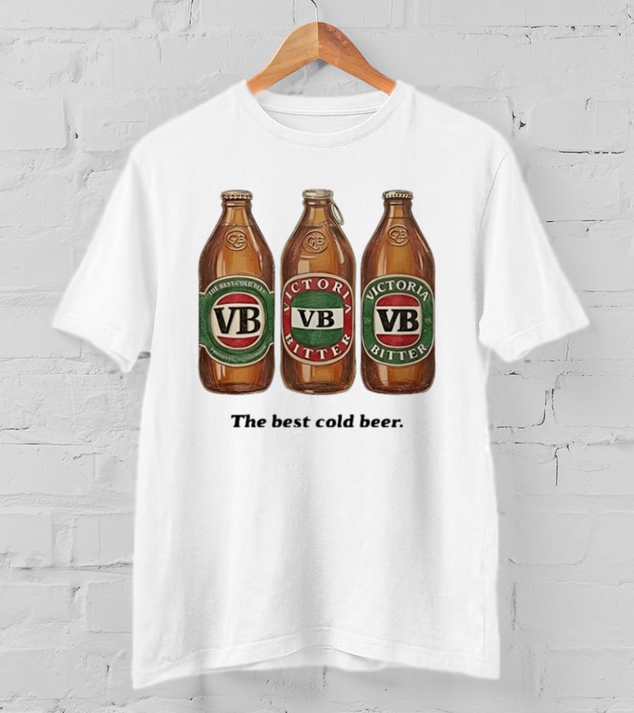 Victoria Bitter VB The Best Cold Beer Bottles T-Shirt