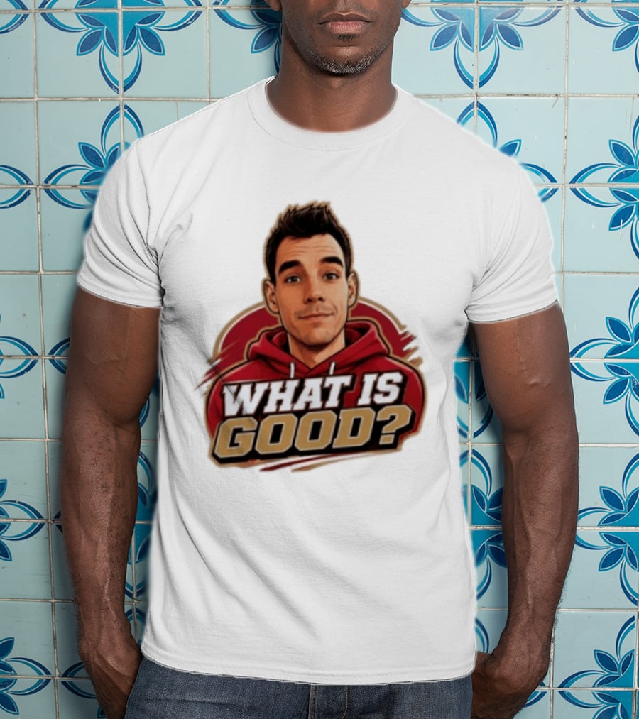 What Is Good The Gold Standard Podcast Network Cartoon T-Shirt