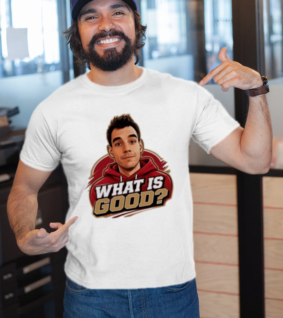 What Is Good The Gold Standard Podcast Network Cartoon T-Shirt