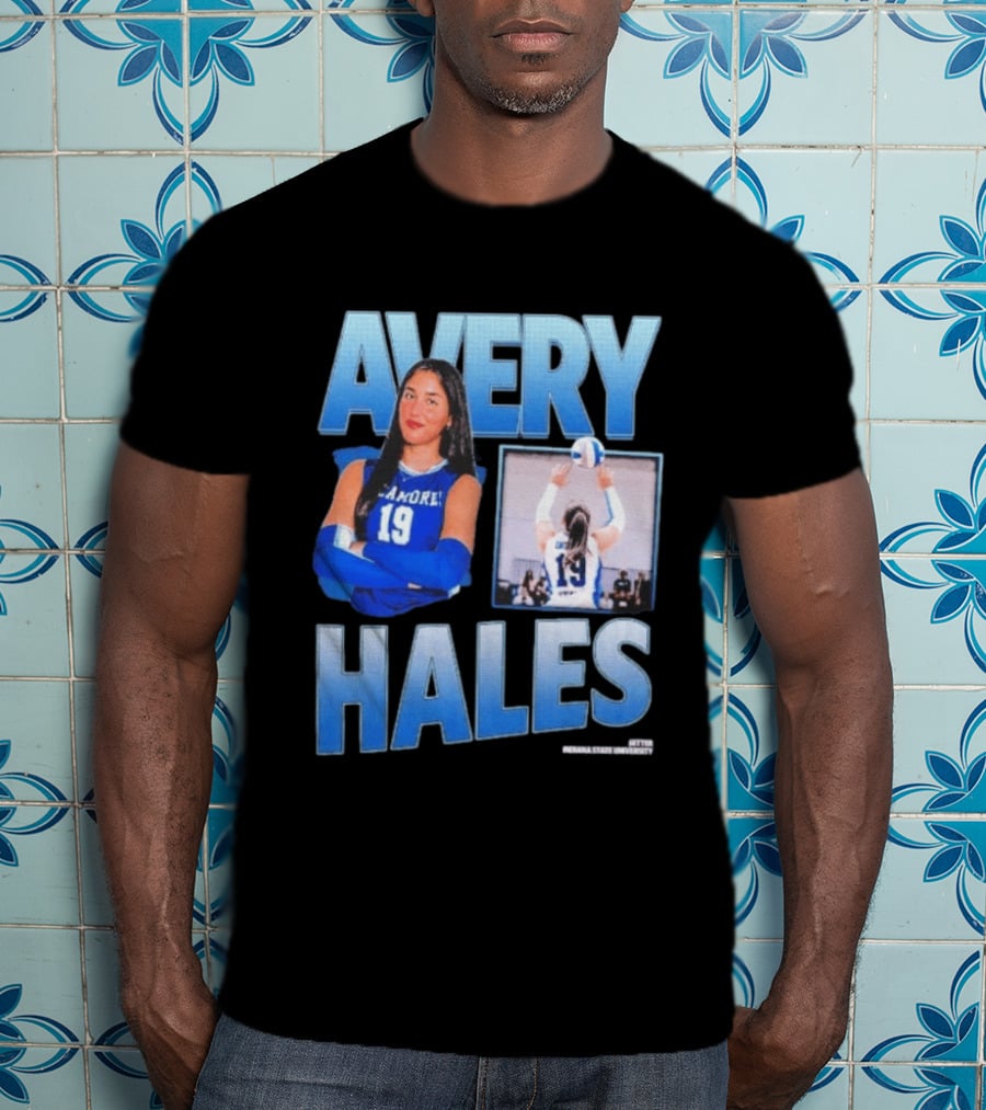 Avery Hales Indiana State Sycamores Volleyball No 19 Setter T-Shirt