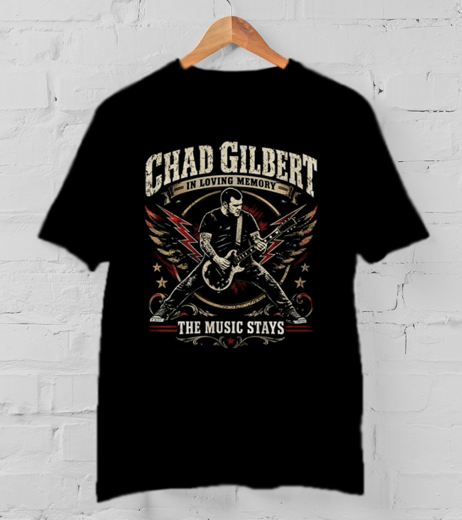 Chad Gilbert In Loving Memory New Found Glory The Music Stays T-Shirt