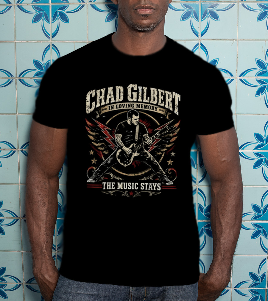 Chad Gilbert In Loving Memory New Found Glory The Music Stays T-Shirt