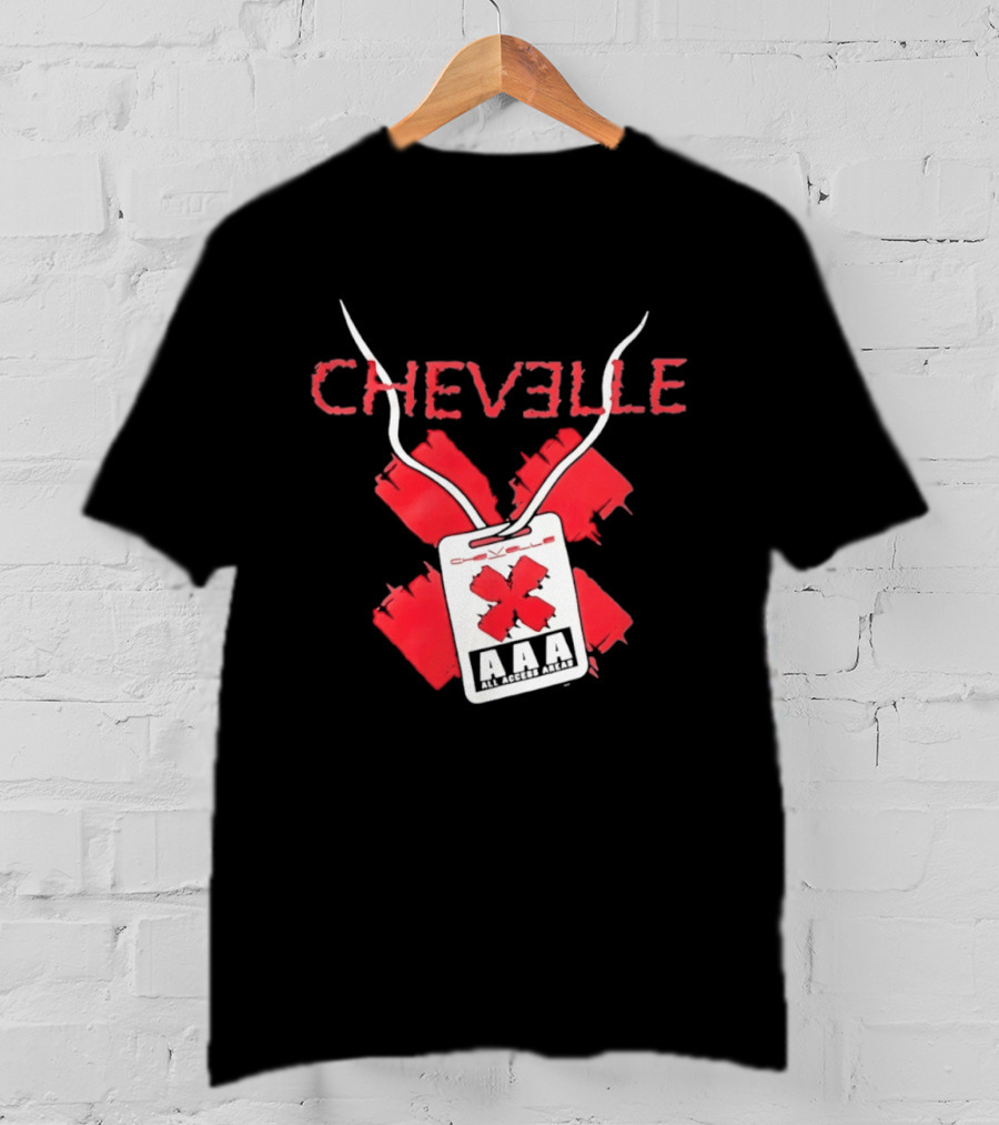 Chevelle AAA All Access Pass Red X Band Tour T-Shirt