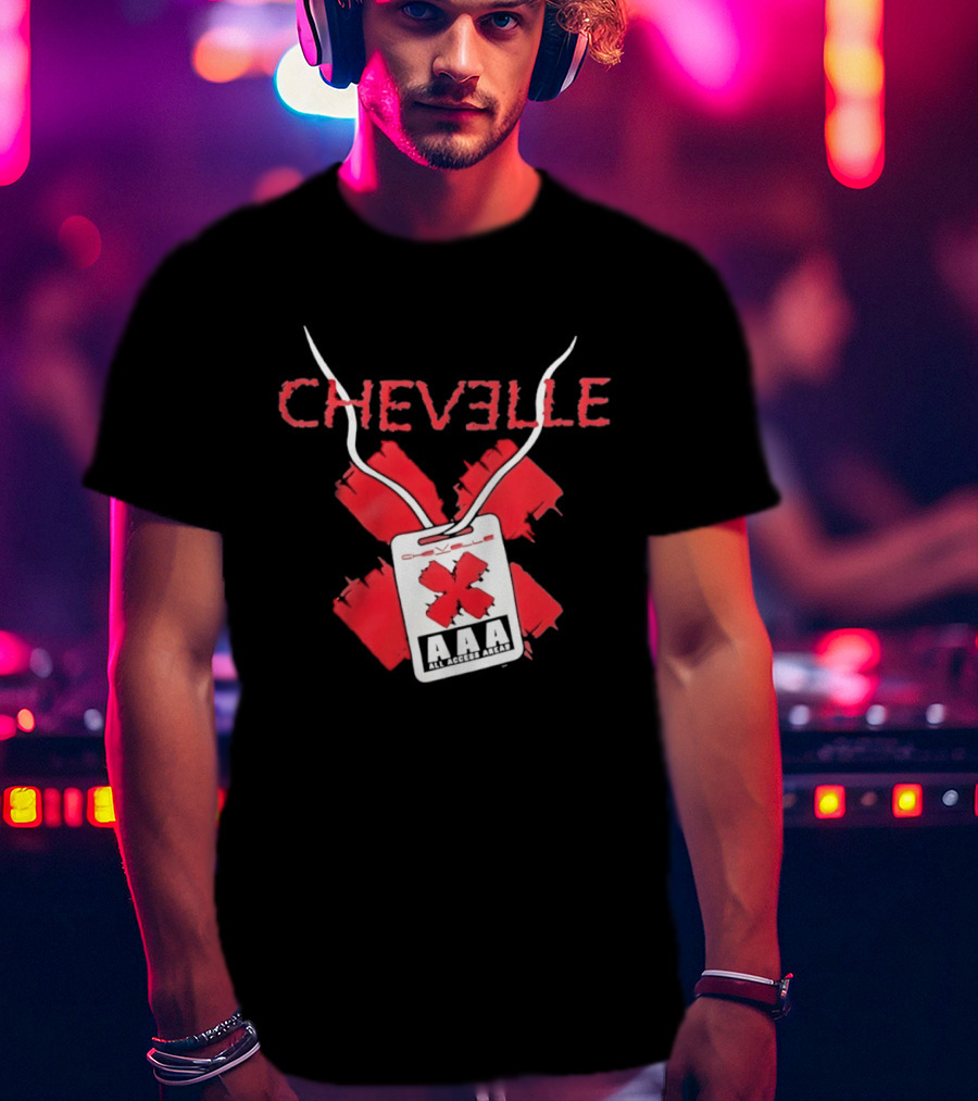 Chevelle AAA All Access Pass Red X Band Tour T-Shirt