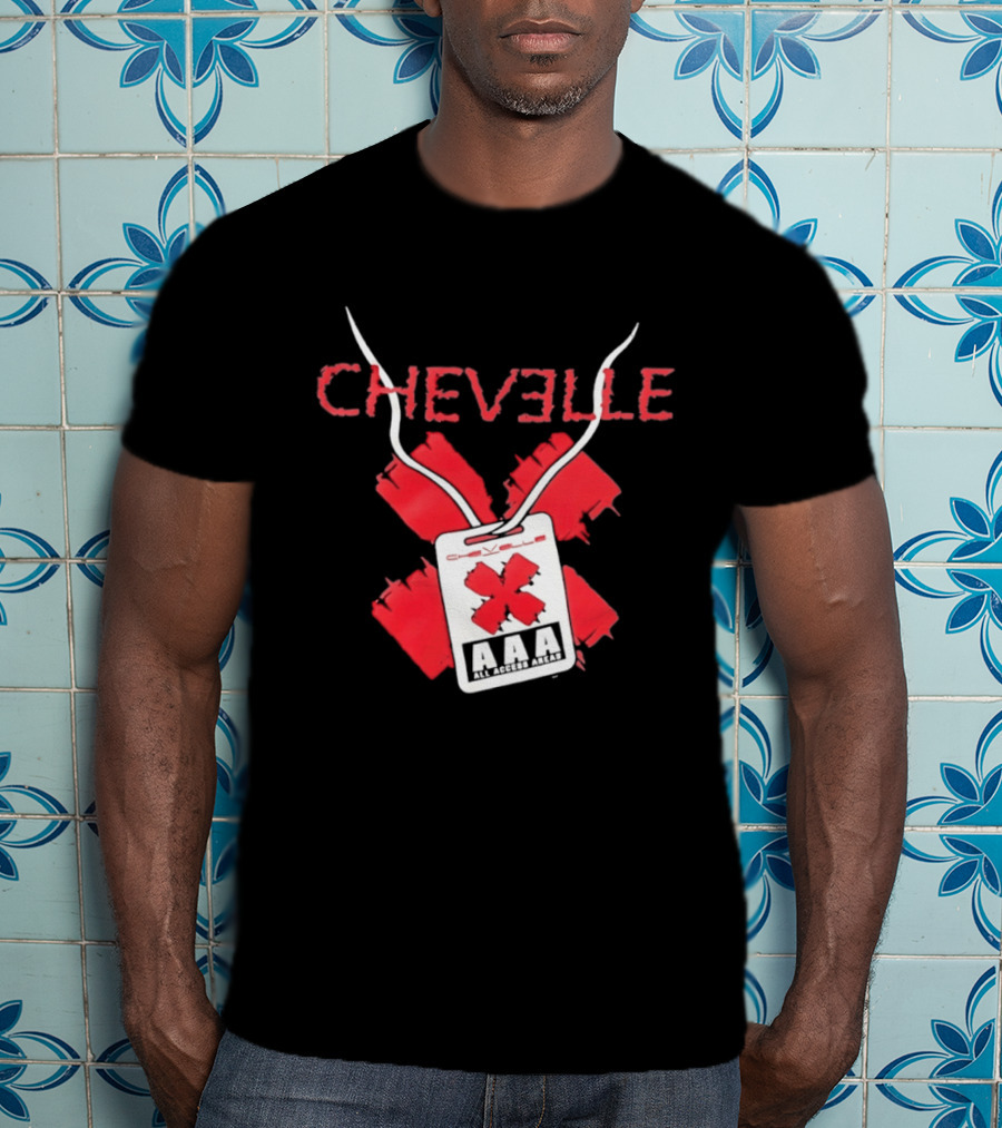 Chevelle AAA All Access Pass Red X Band Tour T-Shirt