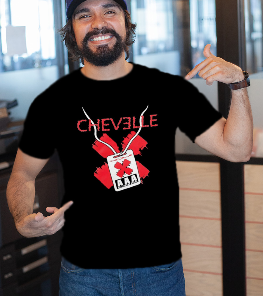 Chevelle AAA All Access Pass Red X Band Tour T-Shirt
