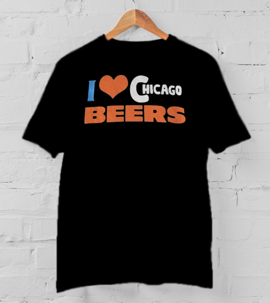 I Love Chicago Beers Dad T-Shirt
