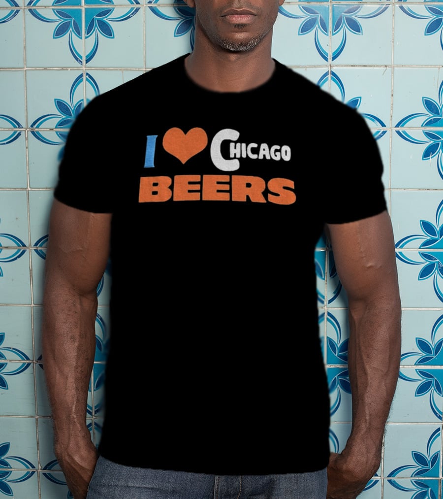 I Love Chicago Beers Dad T-Shirt