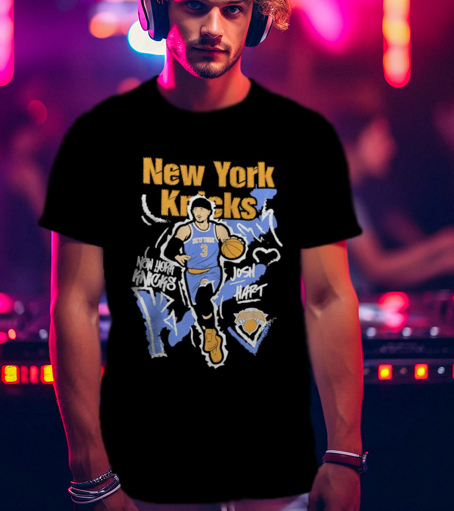 New York Knicks Josh Hart 3 NBA Basketball Player T-Shirt