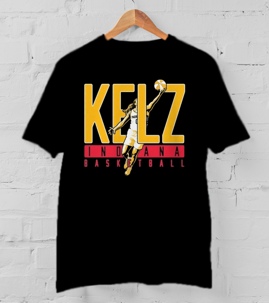 Kelz Indiana Basketball WNBA Player Dunking T-Shirt
