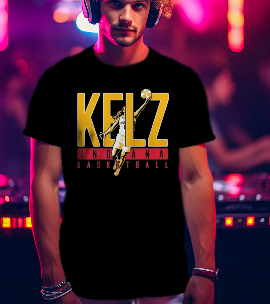 Kelz Indiana Basketball WNBA Player Dunking T-Shirt