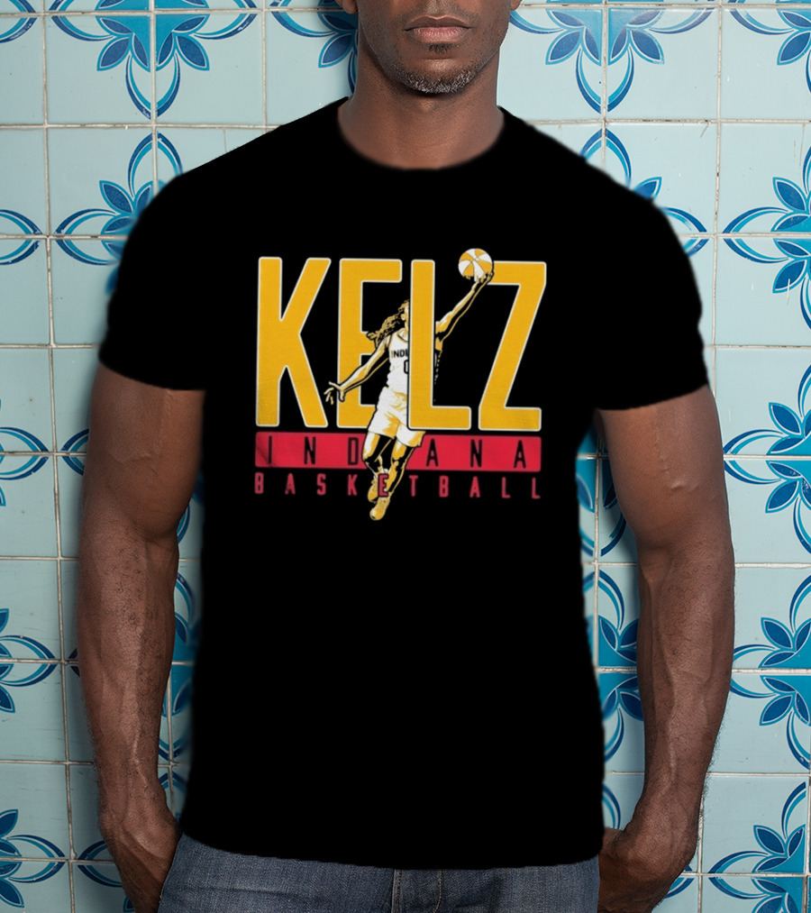 Kelz Indiana Basketball WNBA Player Dunking T-Shirt