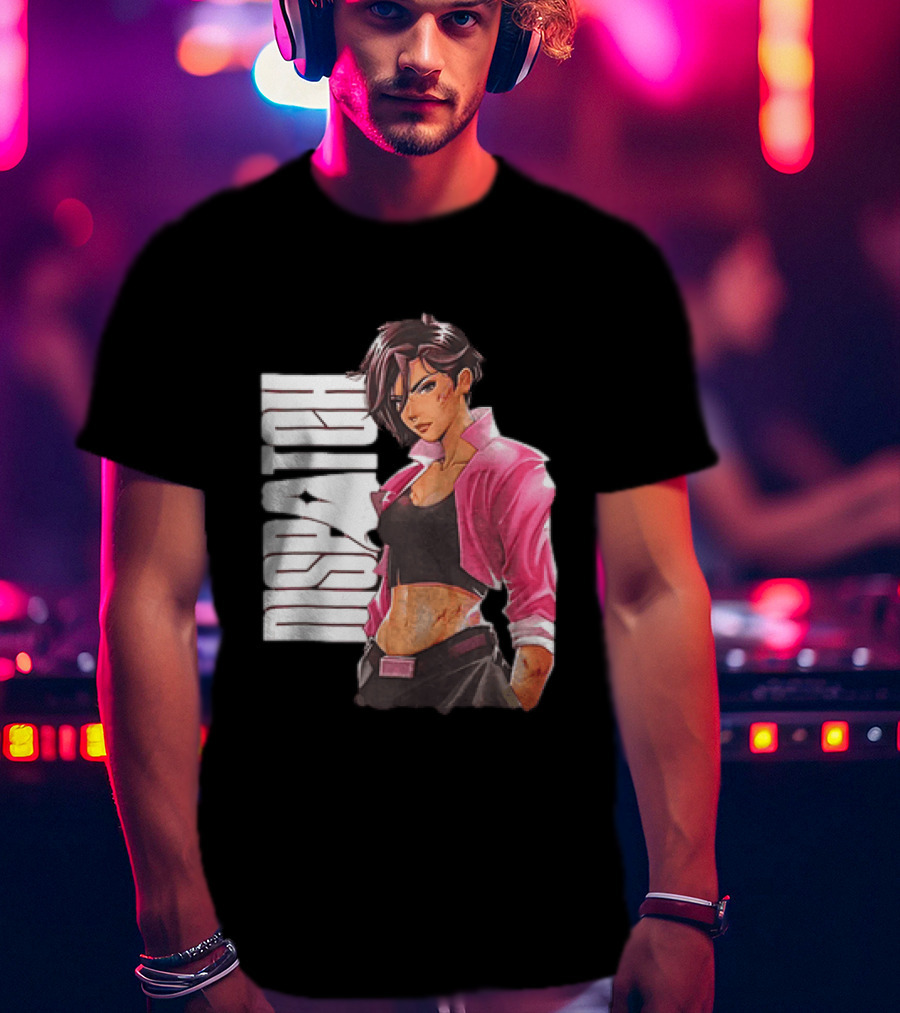 Dispatch Anime Girl Urban Style Two Sided T-Shirt