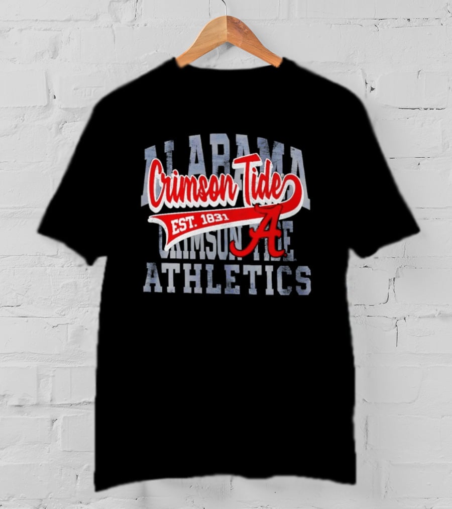 Alabama Crimson Tide Athletics Est 1831 Distressed T-Shirt