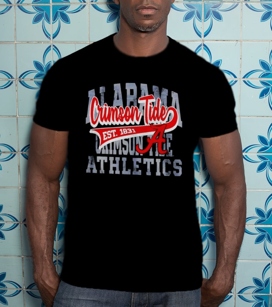Alabama Crimson Tide Athletics Est 1831 Distressed T-Shirt
