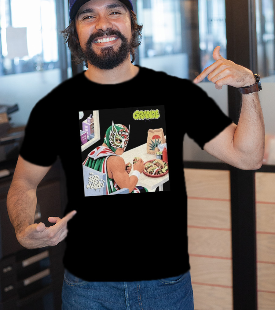 El Grande America Tacos Wrestling Luchador Comic T-Shirt