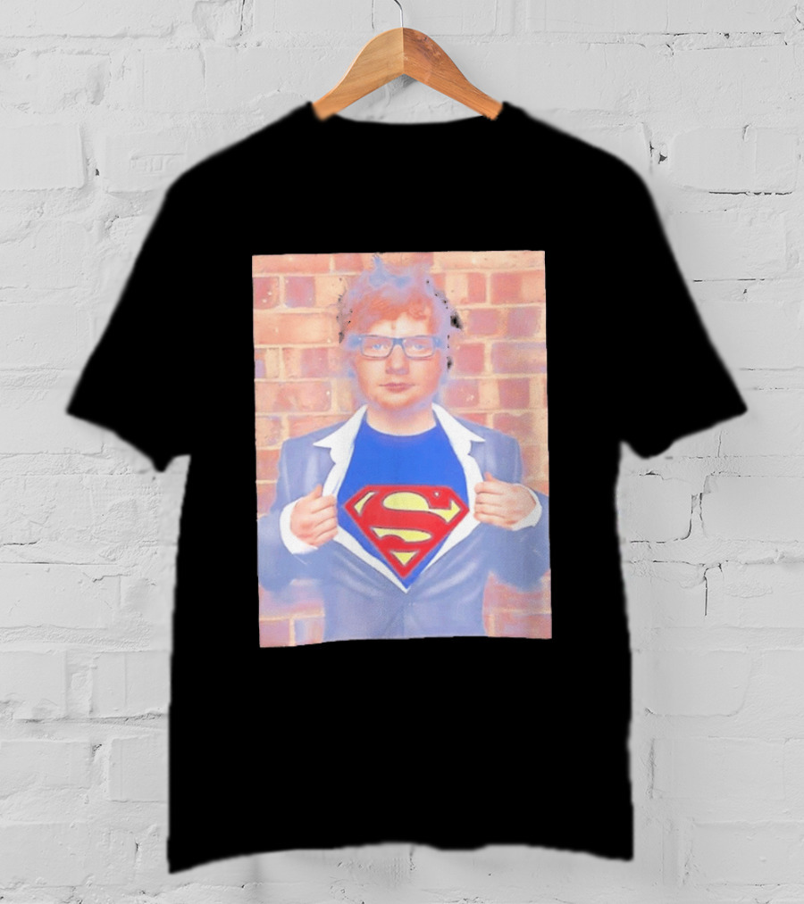 Ed Sheeran Superman Style Hero Look Iconic Rare Find T-Shirt