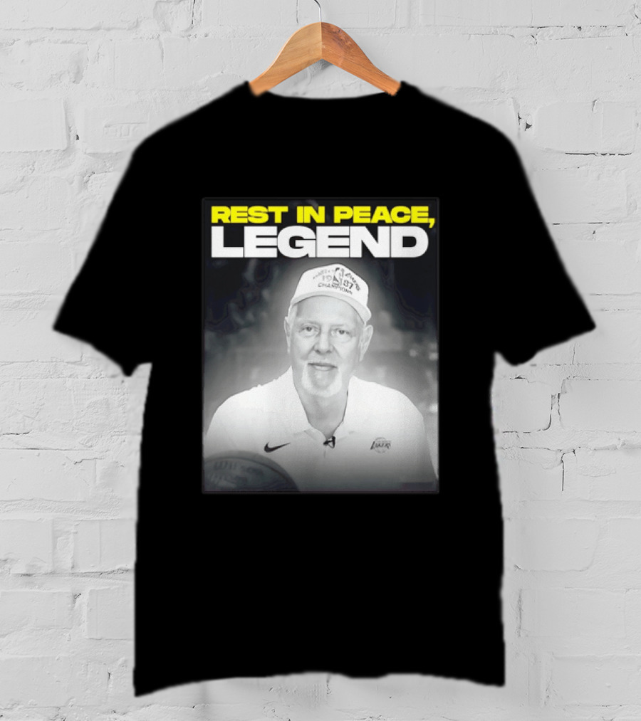 Rest In Peace Legend 1959 Champions Voice Of The Los Angeles Lakers T-Shirt