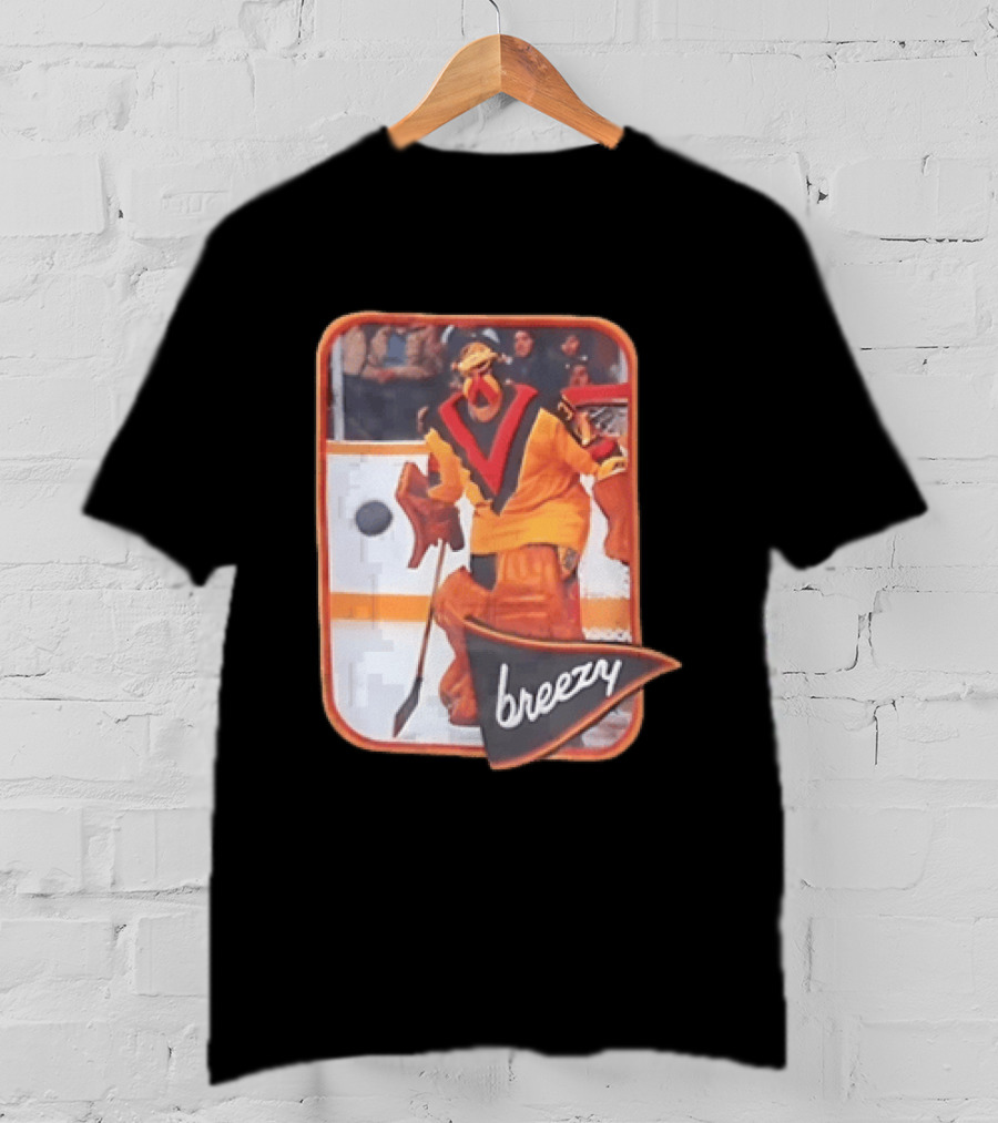 Richard Brodeur Vancouver Canucks NHL Breezy Retro Goalie Gear T-Shirt