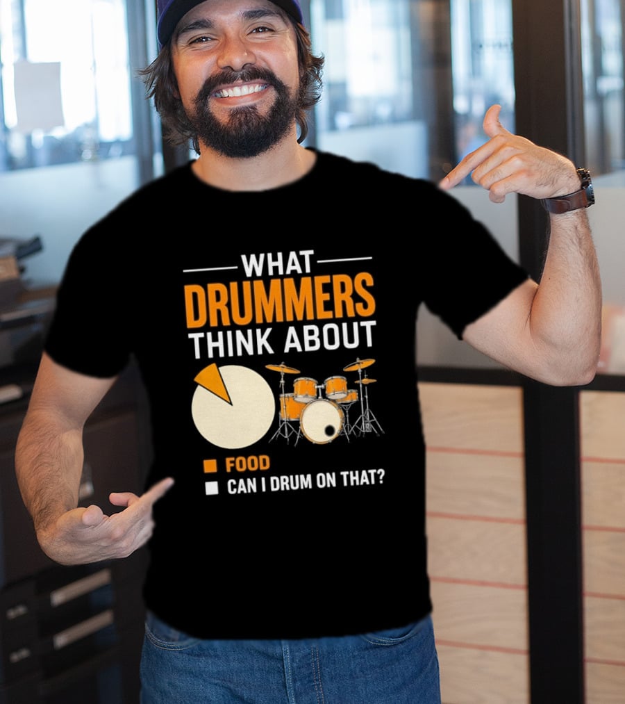 What Drummers Think About Pie Chart Food And Can I Drum On That T-Shirt