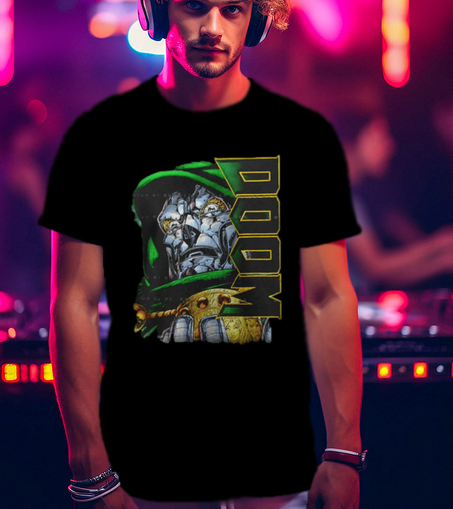 Doctor Doom Marvel Comics DOOM Villain 2 Sided T-Shirt