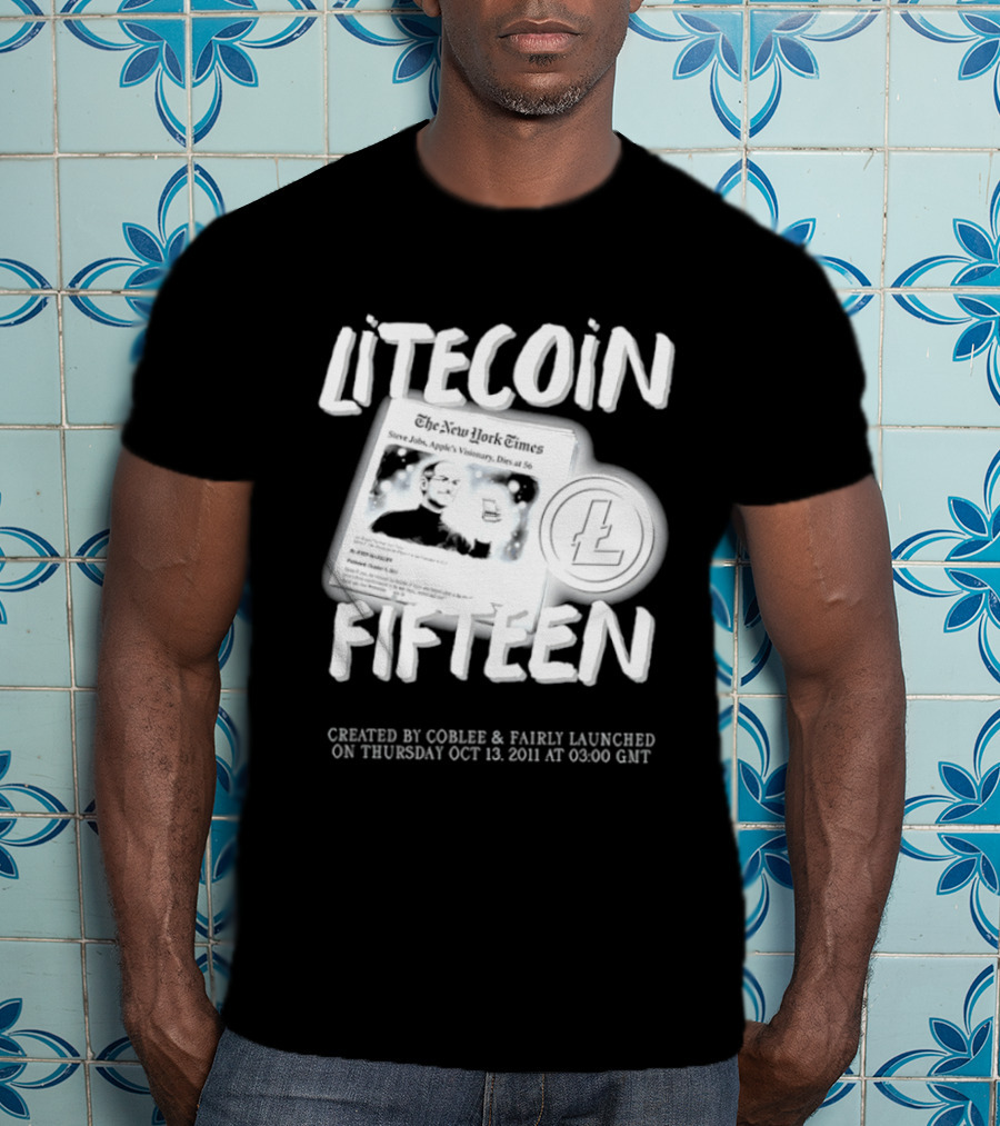 Litecoin Fifteen Created By Coblee Fairly Launched 2011 2026 T-Shirt