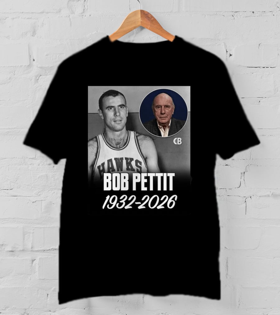 Bob Pettit Hawks Legend 1932 2026 T-Shirt