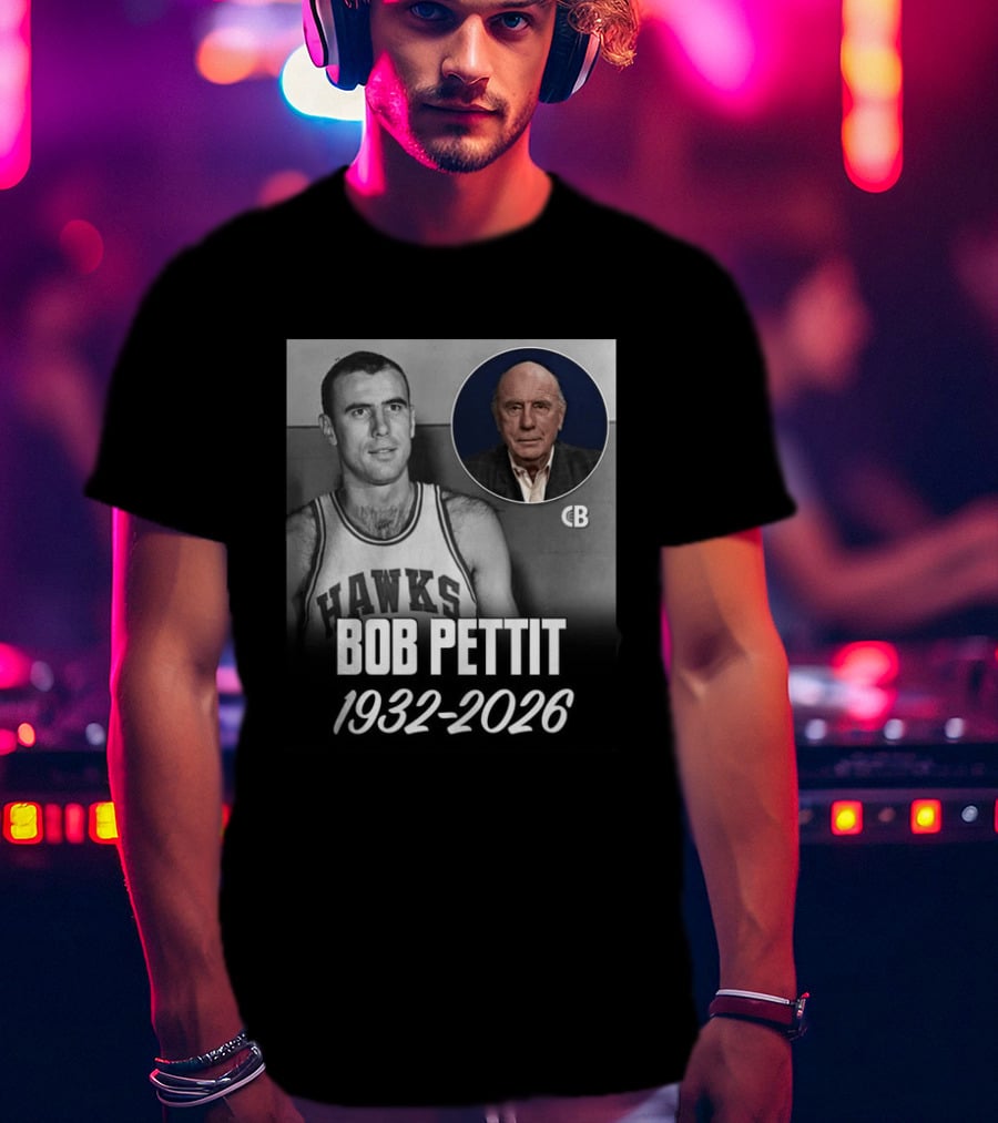 Bob Pettit Hawks Legend 1932 2026 T-Shirt