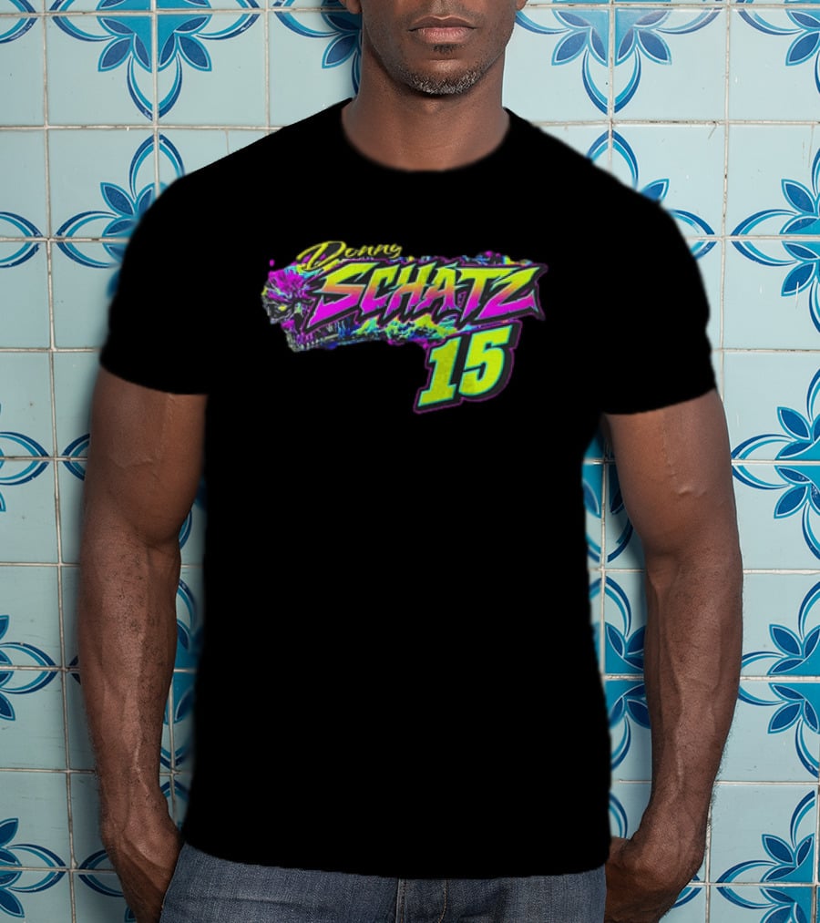 Donny Schatz 15 Vibrant Racing Skull World Of Outlaws Sprint Cars T-Shirt