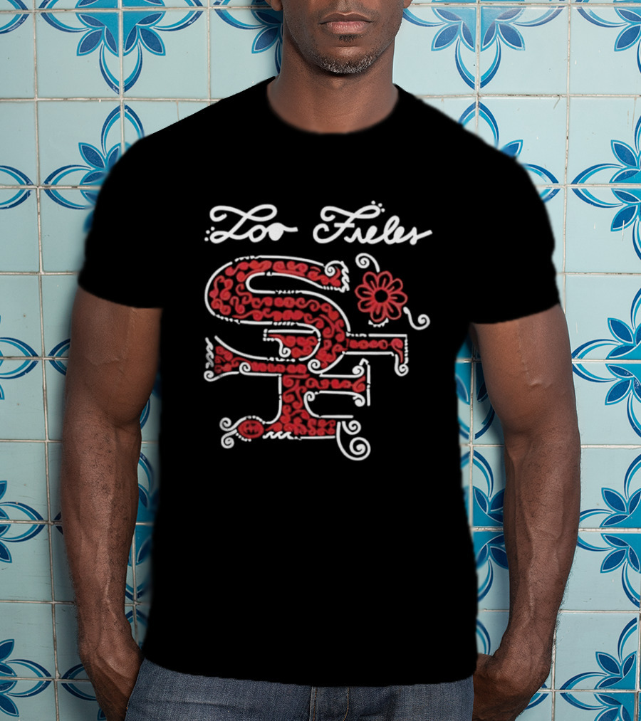 San Francisco 49ers Loo Fieles SF Floral T-Shirt