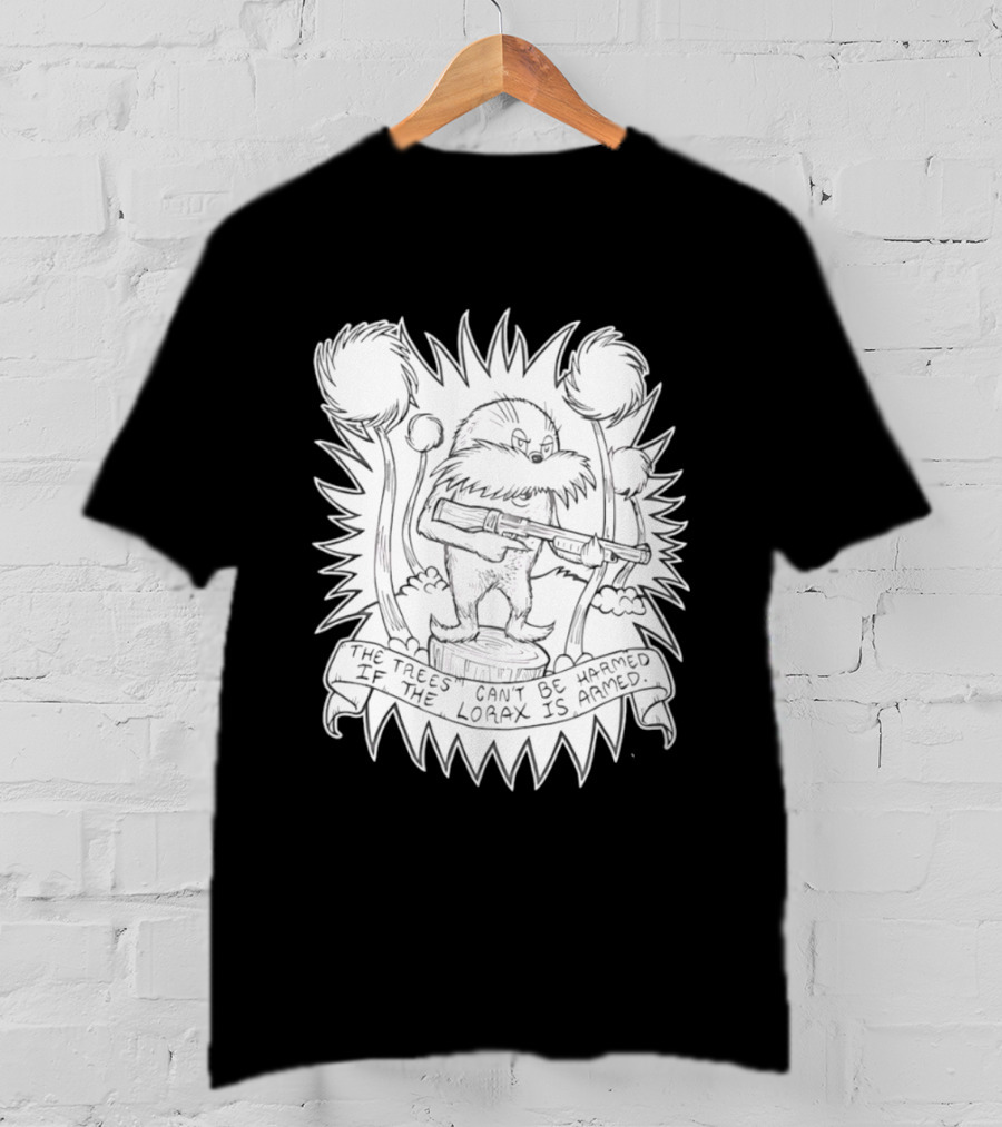 Lorax Shotgun Dr Seuss Trees Mashup T-Shirt