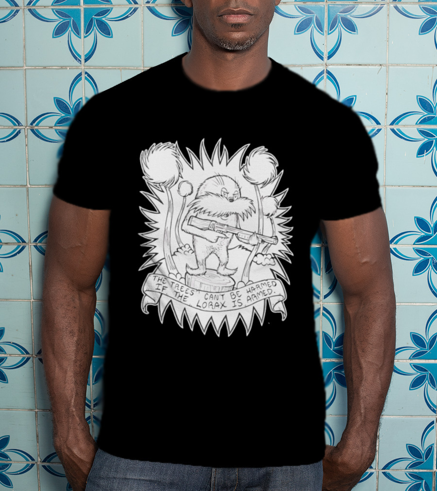 Lorax Shotgun Dr Seuss Trees Mashup T-Shirt