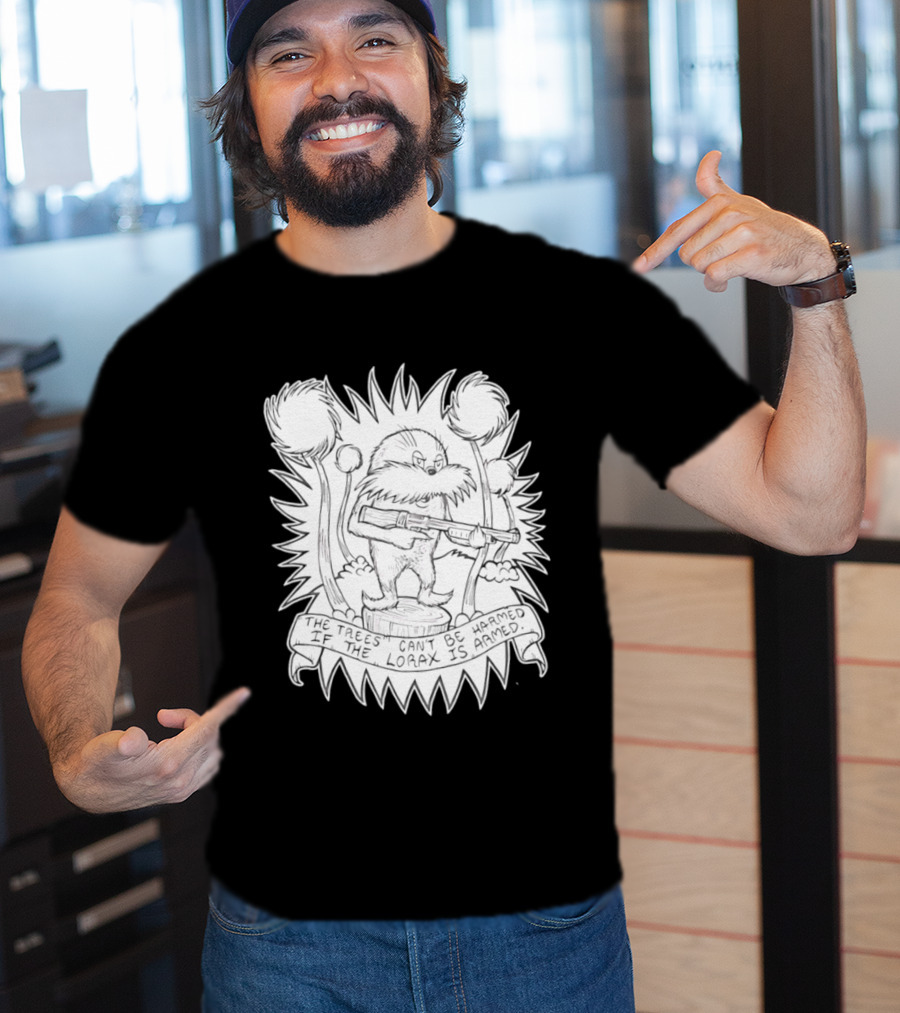 Lorax Shotgun Dr Seuss Trees Mashup T-Shirt