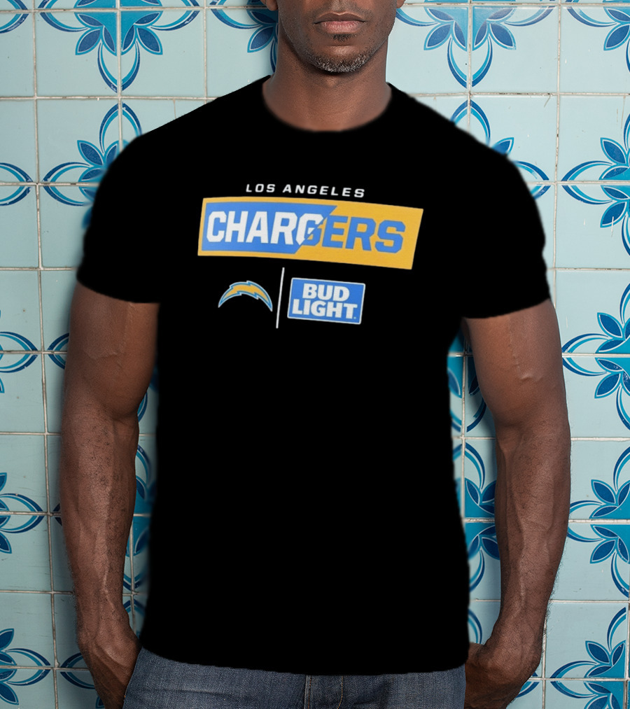 Los Angeles Chargers Bud Light Collaborative Merchandise T-Shirt