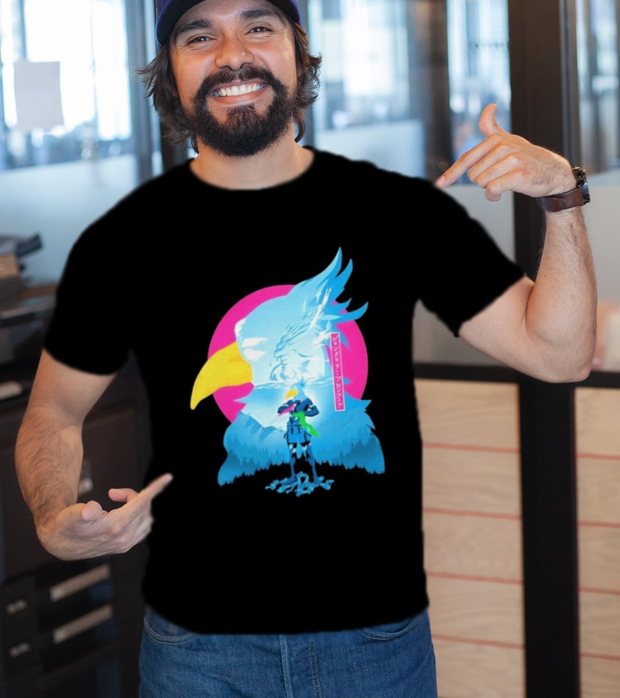 Shangri La Frontier Sunraku Eagle Art Gaming Manga Fantasy T-Shirt