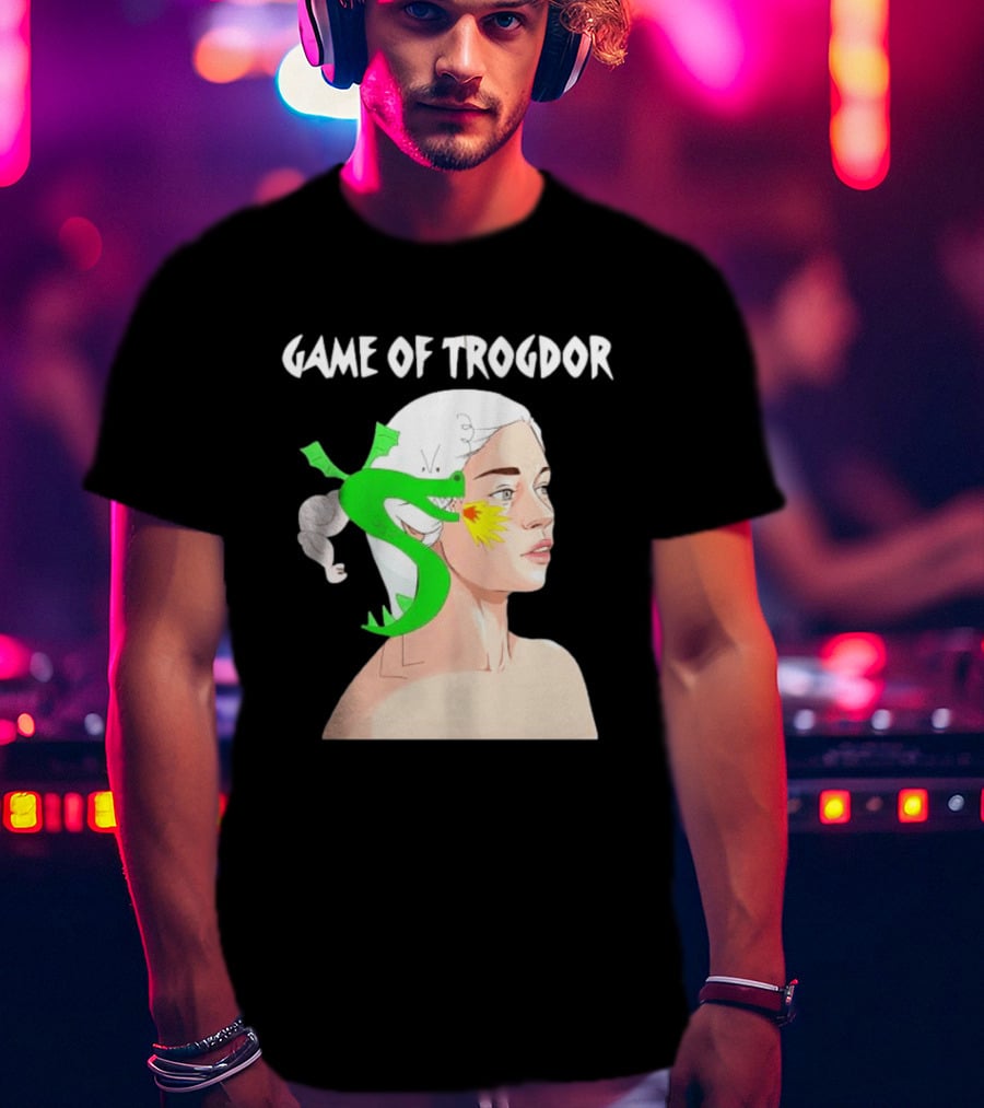 Game Of Trogdor Dragon And Woman T-Shirt
