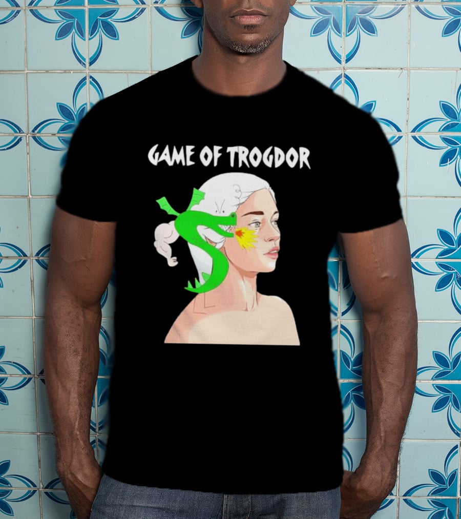 Game Of Trogdor Dragon And Woman T-Shirt